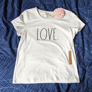 SOLD Rae Dunn Cotton LOVE Tee